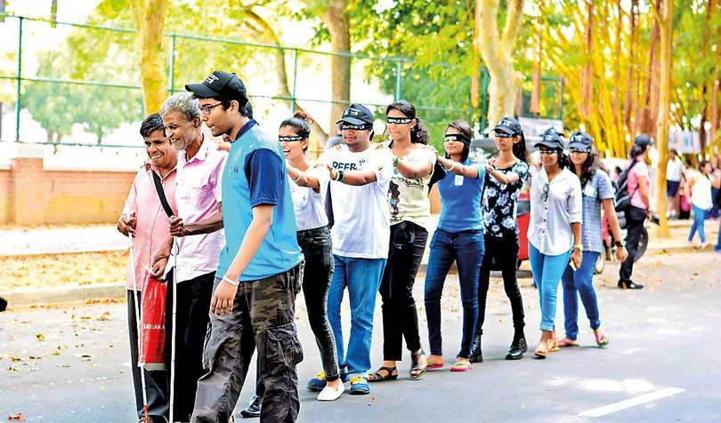 Community awareness walk for visual impairment